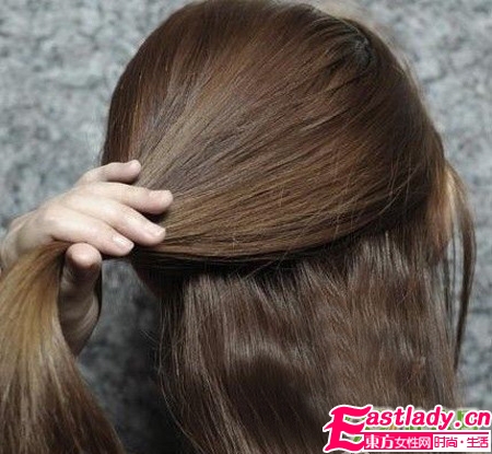 韩式公主鸟窝头的步骤图解