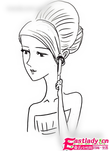 凸显高贵 婉约韩式新娘盘发