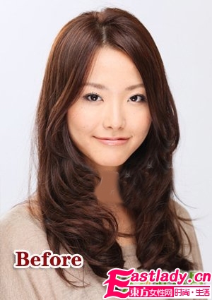 大卷发巧变活泼歪发髻