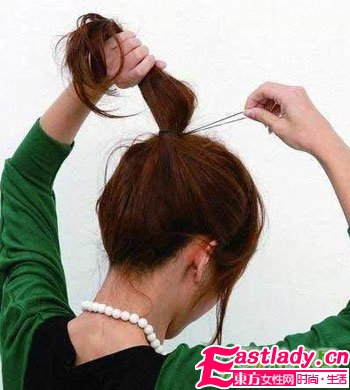 最实用花苞头盘发步骤图解