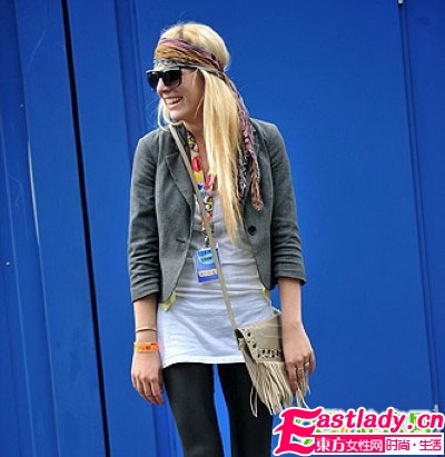 欧美街拍 围巾发型时尚巧搭