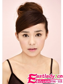 DIY速成韩式可爱盘发步骤图解