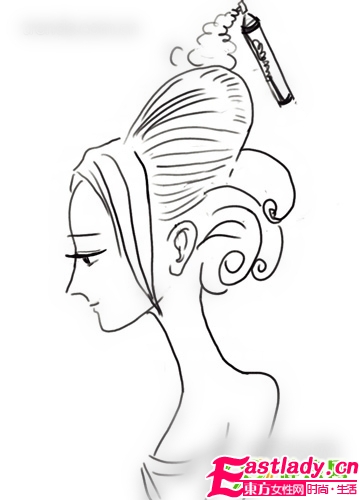 凸显高贵 婉约韩式新娘盘发