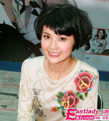 明星跟风复古bobo头