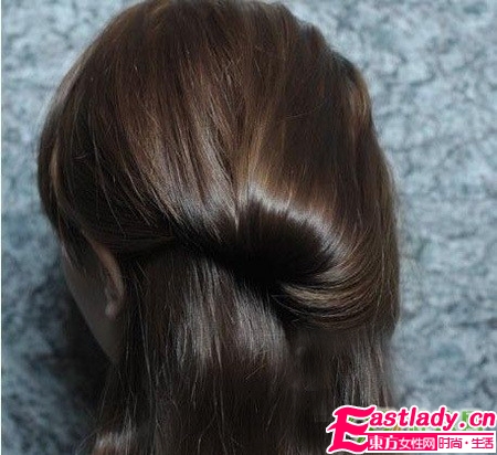 韩式公主鸟窝头的步骤图解