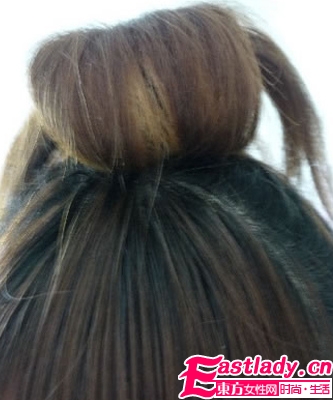 中长发怎么扎花苞头