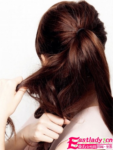 秋季发型 2款复古风丝巾系发