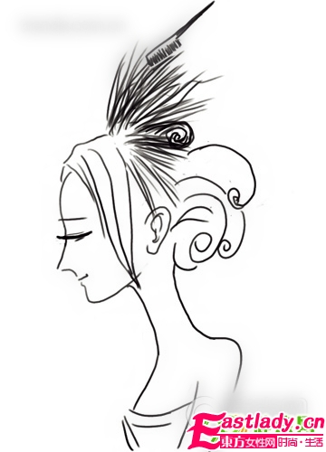 凸显高贵 婉约韩式新娘盘发