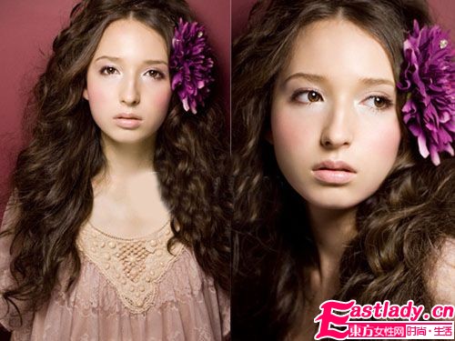 10款最招桃花发型 绝美朦胧味