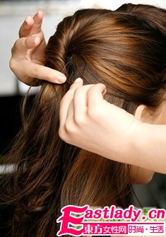 轻熟女优雅韩式盘发图解