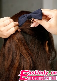 轻熟女优雅韩式盘发图解