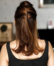 轻熟女优雅韩式盘发图解