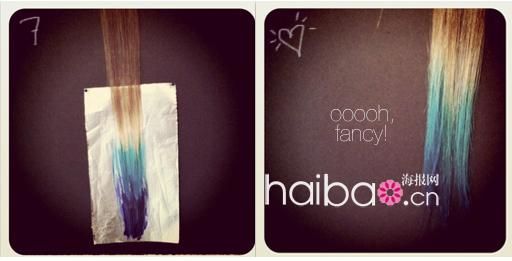 学明星DIY彩虹式挑染发 出位发色吸引眼球