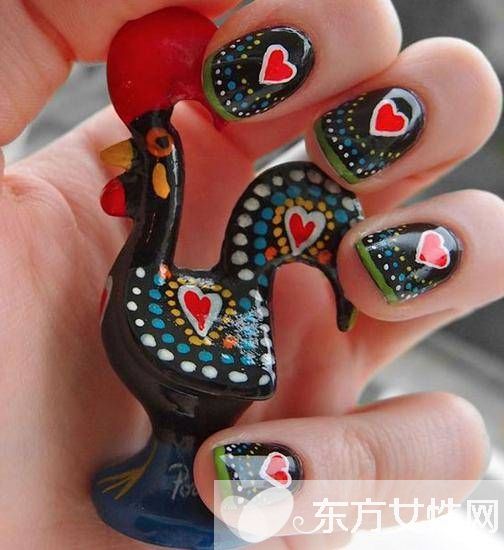新年美甲款式 萌系小鸡甲最应景