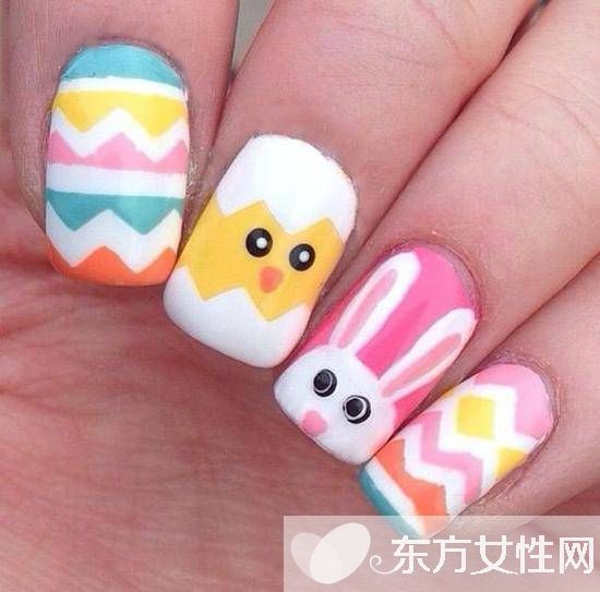 新年美甲款式 萌系小鸡甲最应景