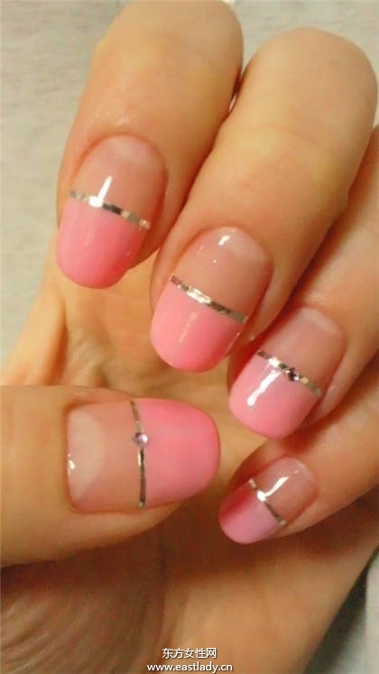 美甲教程之超炫金属美甲设计