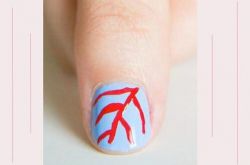 沙滩元素时尚美甲图片推荐 创意DIY海星珊瑚美甲