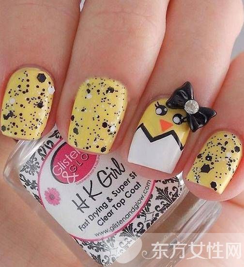 新年美甲款式 萌系小鸡甲最应景