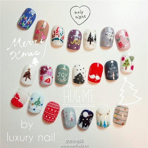 我们就要高调 超惊艳的圣诞美甲设计