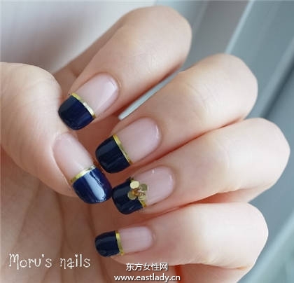 美甲教程之超炫金属美甲设计