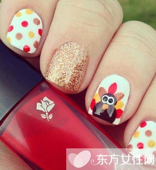 新年美甲款式 萌系小鸡甲最应景