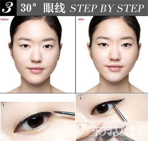 画眼线还能有角度 看看这些单眼皮女星的独特画法