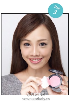 面纸腮红上妆法立马拥有好气色