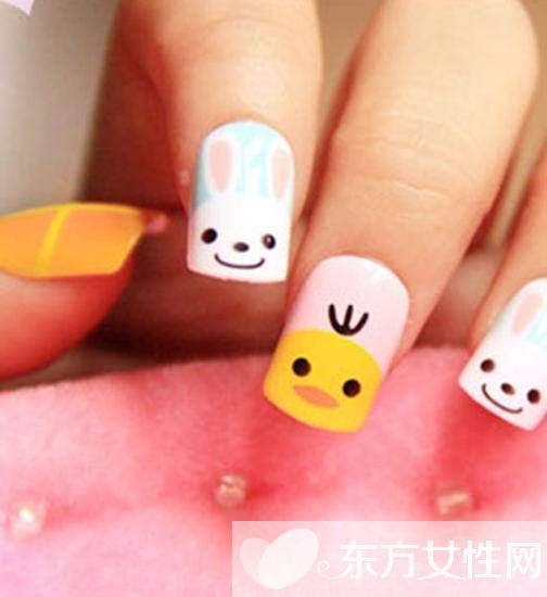 新年美甲款式 萌系小鸡甲最应景