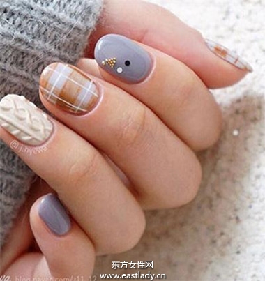 指甲+搭配毛衣 今冬最夯的 针织毛衣 指彩