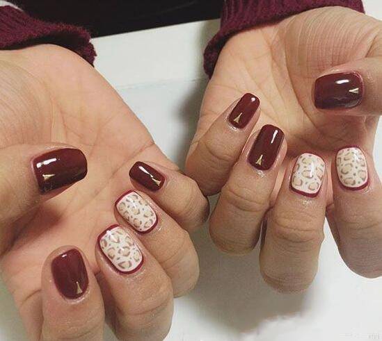 短指甲美甲图片推荐图 时下最流行的美甲样式