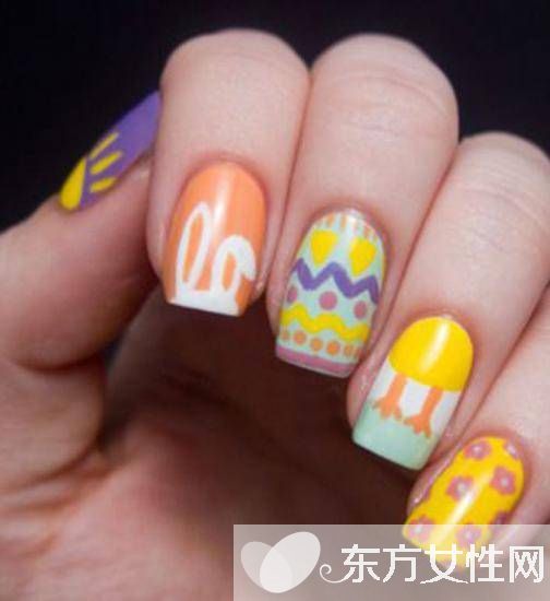 新年美甲款式 萌系小鸡甲最应景