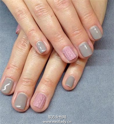 指甲+搭配毛衣 今冬最夯的 针织毛衣 指彩