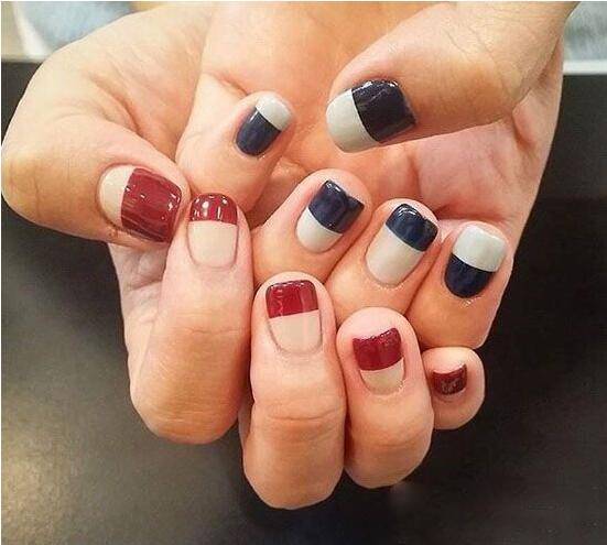 短指甲美甲图片推荐图 时下最流行的美甲样式