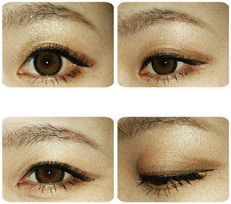 下垂眼线日韩女星必画眼线