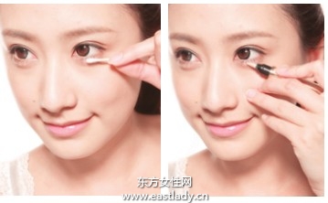 简单眼妆画法改善眼周晕妆与脱色