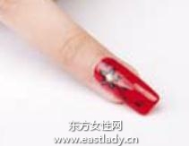 美甲教程之打造红色诱惑彩绘美甲