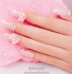 美甲教程之打造娇美佳人聚会美甲