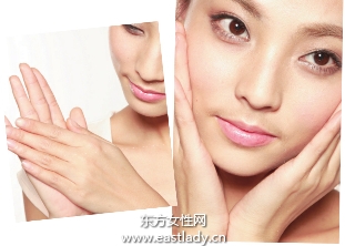 深浅粉底混搭高光蜜粉营造立体裸妆