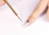 美甲教程之打造黑白雕花彩绘美甲