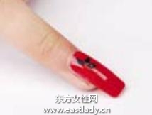 美甲教程之打造红色诱惑彩绘美甲