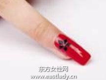 美甲教程之打造红色诱惑彩绘美甲