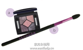 浓淡渐变眼影塑造光影交错感