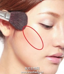 四种腮红类型的基本画法