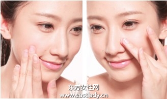 防止局部干燥造成脱妆