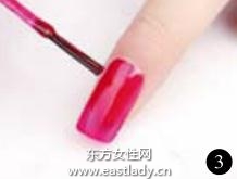 美甲教程之打造华贵红色亮丽美甲