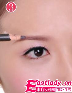 眉毛的画法之裸妆基础画眉法