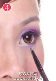 适合工作聚会的知性美女淡雅妆容画法