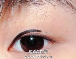 打造圆圆超萌眼睛眼线的画法