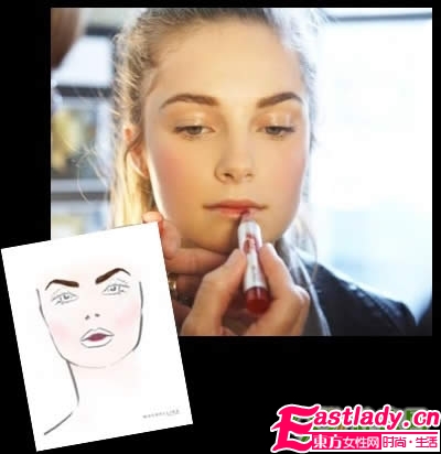 美宝莲优雅裸妆的画法