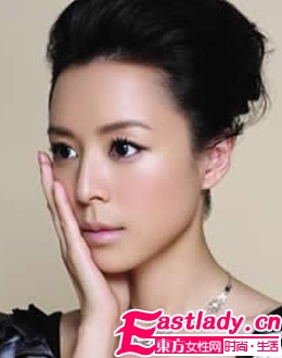 淡雅茉莉 张静初简约时尚妆容